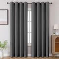 Cucraf Light Grey Blackout Curtains 84 inch Length 2 Panels Set, Room Darkening Drapes for Living Room Bedroom, Thermal Insulated Light Blo…