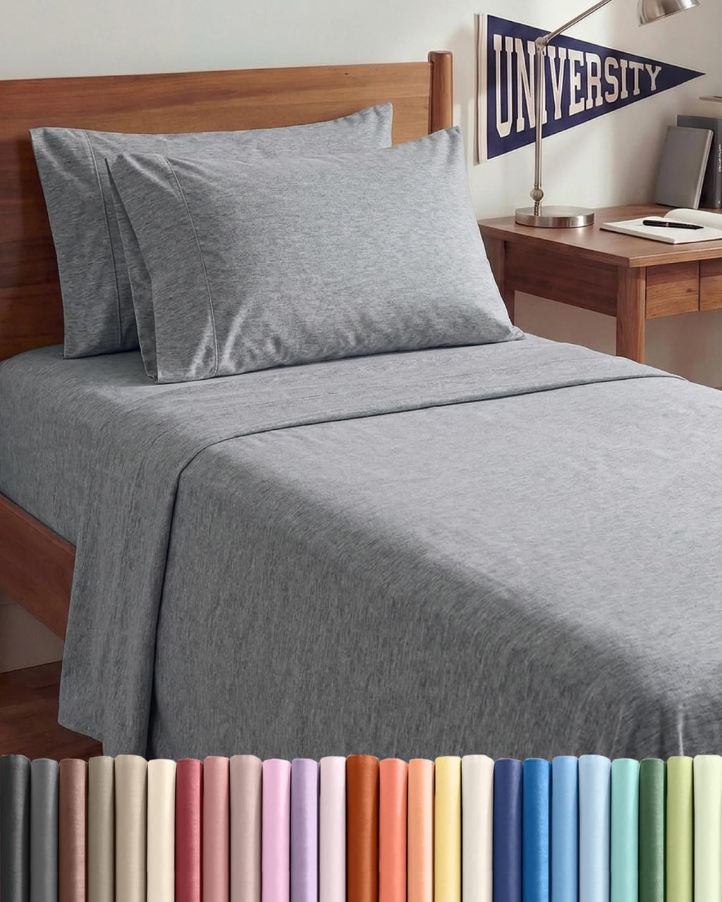 Twin XL 4 Piece Sheet Set - Comfy, Breathable & Cooling - Soft Hotel Luxury Bedding for Women, Men, Kids, Teens & Children - 1 Flat & 1…