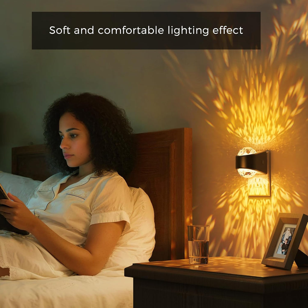 L LOHAS LED Night Lights Plug into Wall, Projector Night Light with Dusk to Dawn Sensor,1600K/3000K/5000K Adjustable, Nightlight for Kids…
