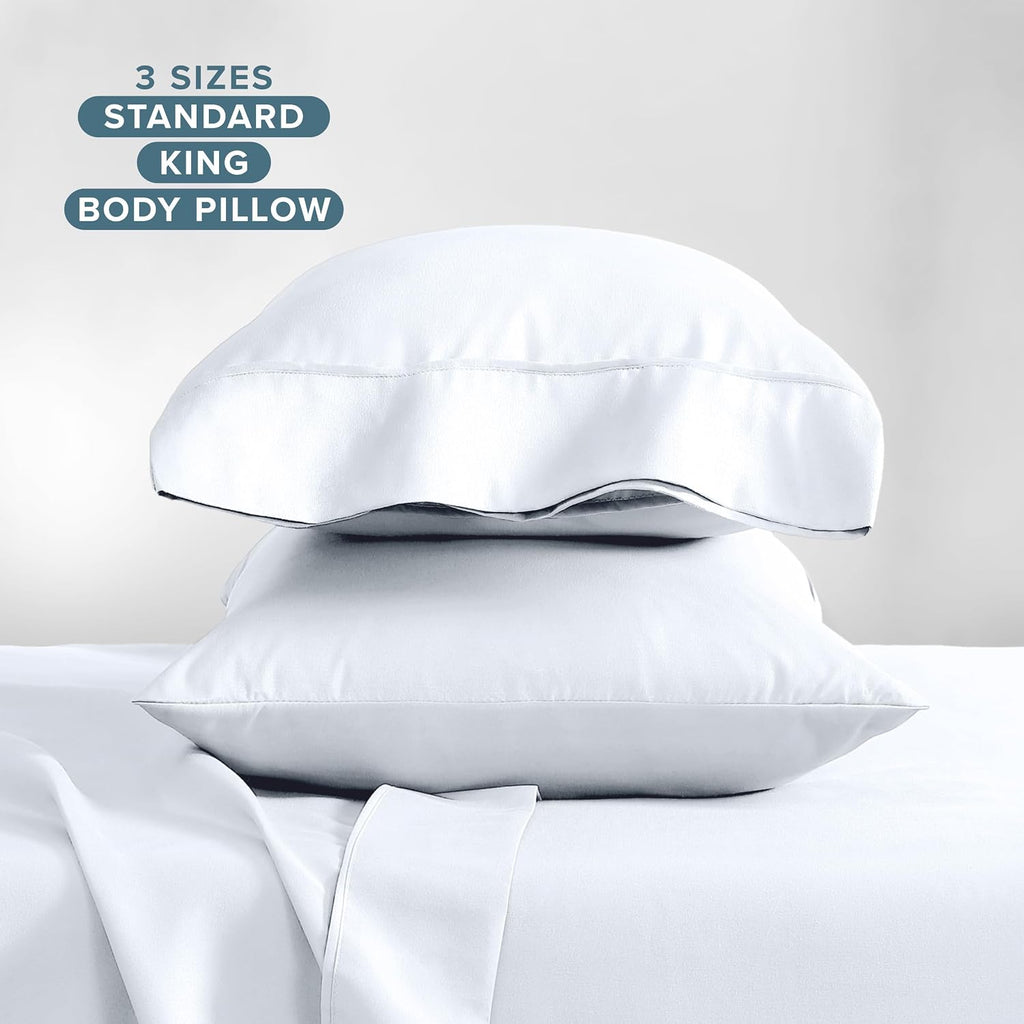 BareHome Bare Home Microfiber Pillow Cases - Standard/Queen Size - Cooling Pillowcases - Double Brushed - 2 Pack - easy maintenance…