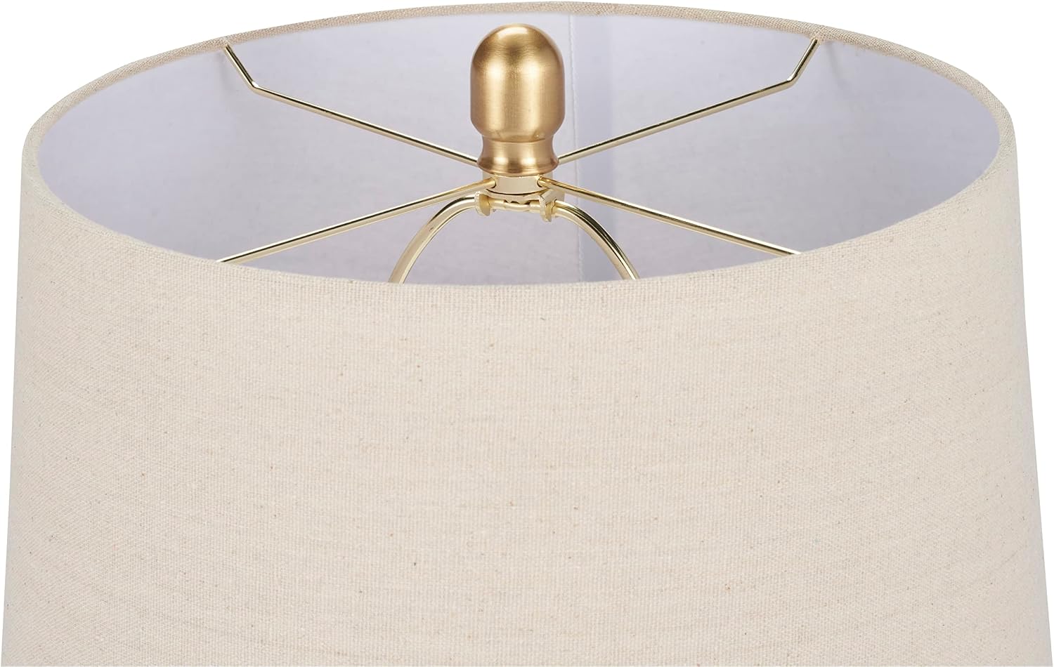 Nourison Home 23" Greyish Brown Earth Tone Rustic Farmhouse Ceramic Table Lamp for Bedroom, Living Room, Dining, Office, with Beige Linen…