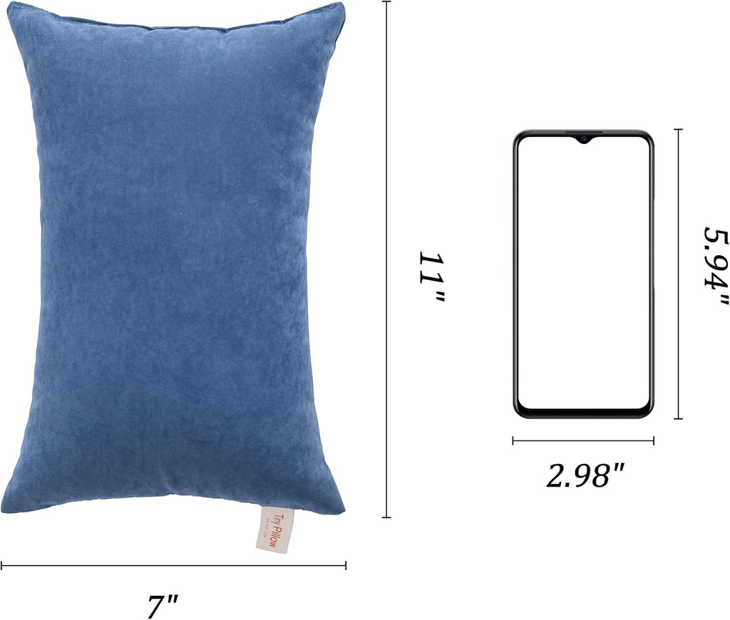 BEDSUM Tiny Pillows, 11x7 Mini Microfiber Small Pillow for Neck and Lumbar Support - Machine Washable Cushion for Office Desk…
