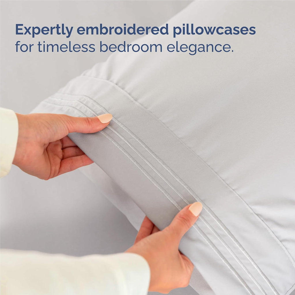 Full Size 4 Piece Sheet Set - Comfy Breathable & Cooling Sheets - Hotel Luxury Bed Sheets for Women & Men - Deep Pockets, Easy-Fit, Soft…