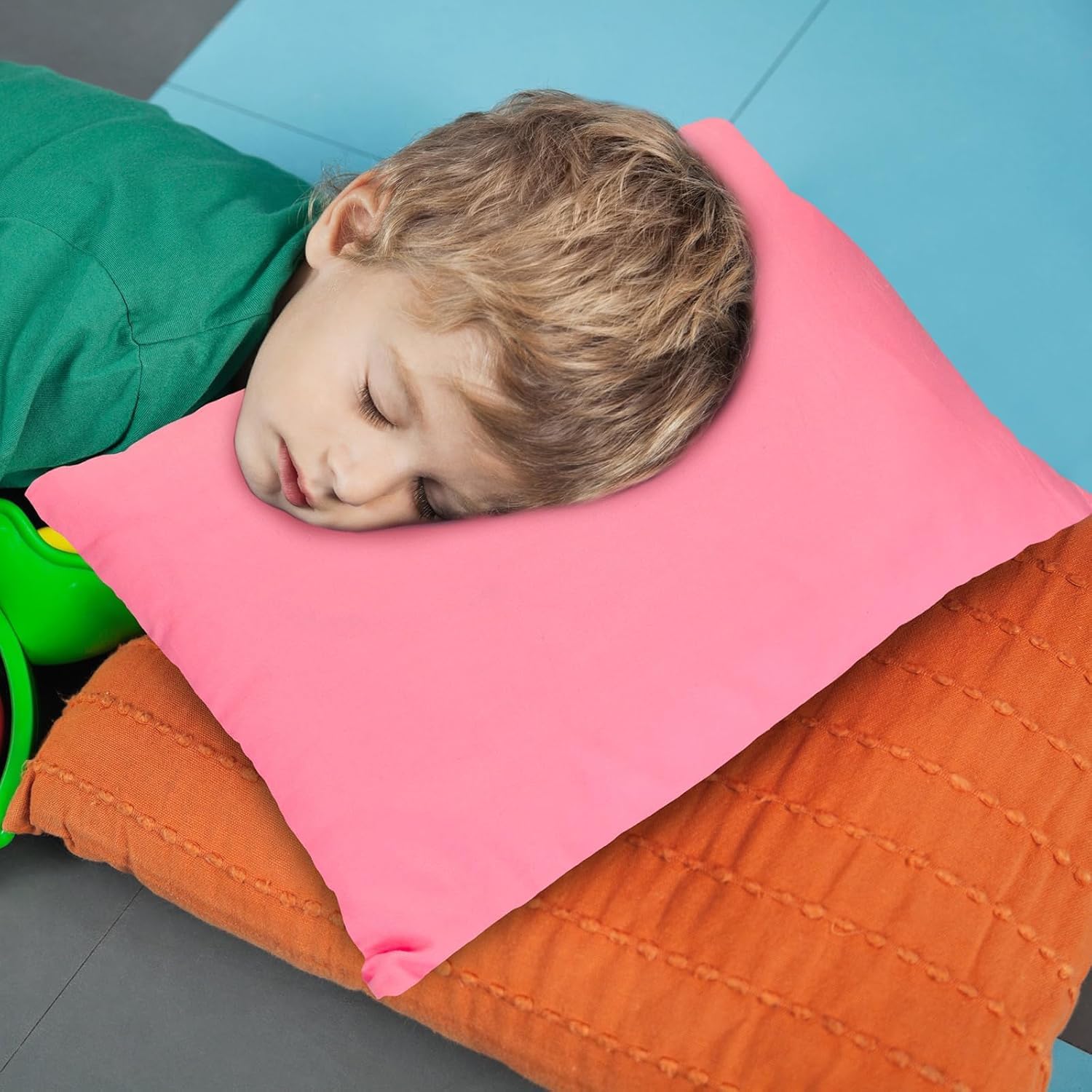 Kigley 12 Pack Mini Pillows for Daycare 9.1 x 13.8'' Small Travel Pillow Bulk Soft Breathable Cotton Pillow for Nap Travel Pet Neck…