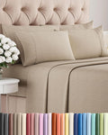 Full 6 Piece Sheet Set - Comfy, Breathable & Cooling - Soft Hotel Luxury Bedding for Women, Men, Kids, Teens and Children - 1 Flat & 1…