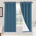 H.VERSAILTEX 100% Blackout Curtains for Bedroom Thermal Insulated Linen Textured Curtains Heat and Full Light Blocking Drapes Living Room…