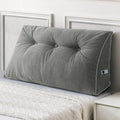Sasttie Headboard Pillow Twin/Twin XL, Wedge Pillow Headboard for Dorm, Triangular Daybed Backrest Cushion for Sitting or Reading in Bed, w…