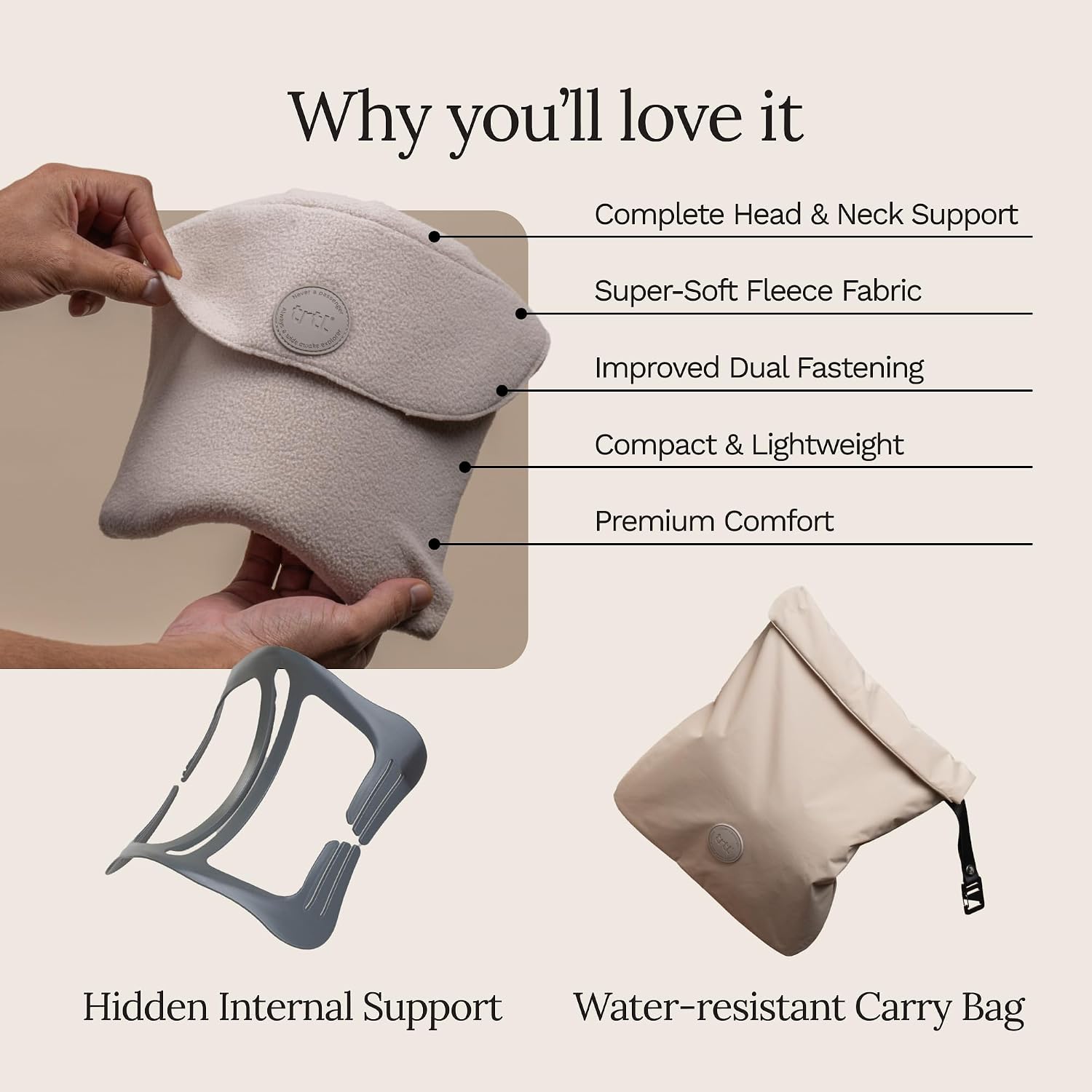 Trtl Travel Pillow Original 2.0 – designed for everyday use Super Soft Travel Pillow with Head & Neck Support – for Airplane Travel –…
