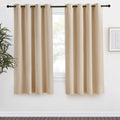 NICETOWN Room Darkening Biscotti Beige Curtain, 55x68 inches, 1 Piece, Modern Design Light Reducing & Privacy Protection Short Window…