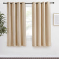 NICETOWN Room Darkening Biscotti Beige Curtain, 55x57 inches, 1 Piece, Modern Design Light Reducing & Privacy Protection Short Window…