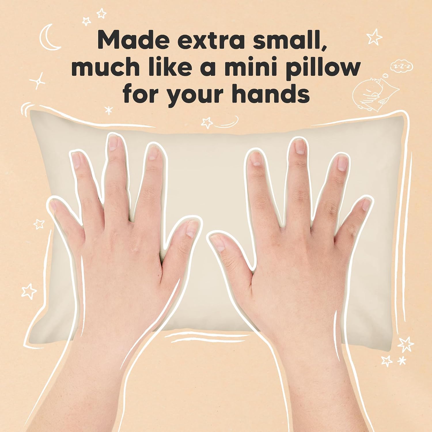Mini Toddler Pillow with Pillowcase - 9x13 My Little Dreamy Travel Kids Pillow for Sleeping, Toddler Bed, Small, Tiny, Organic Cotton…
