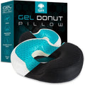 thy Spirit Gel Donut Pillow| Lifting Cushion | Donut Cushion for Tailbone Hemorrhoid Cushion Coccyx Sciatica Pregnancy Cushion, Black 1…