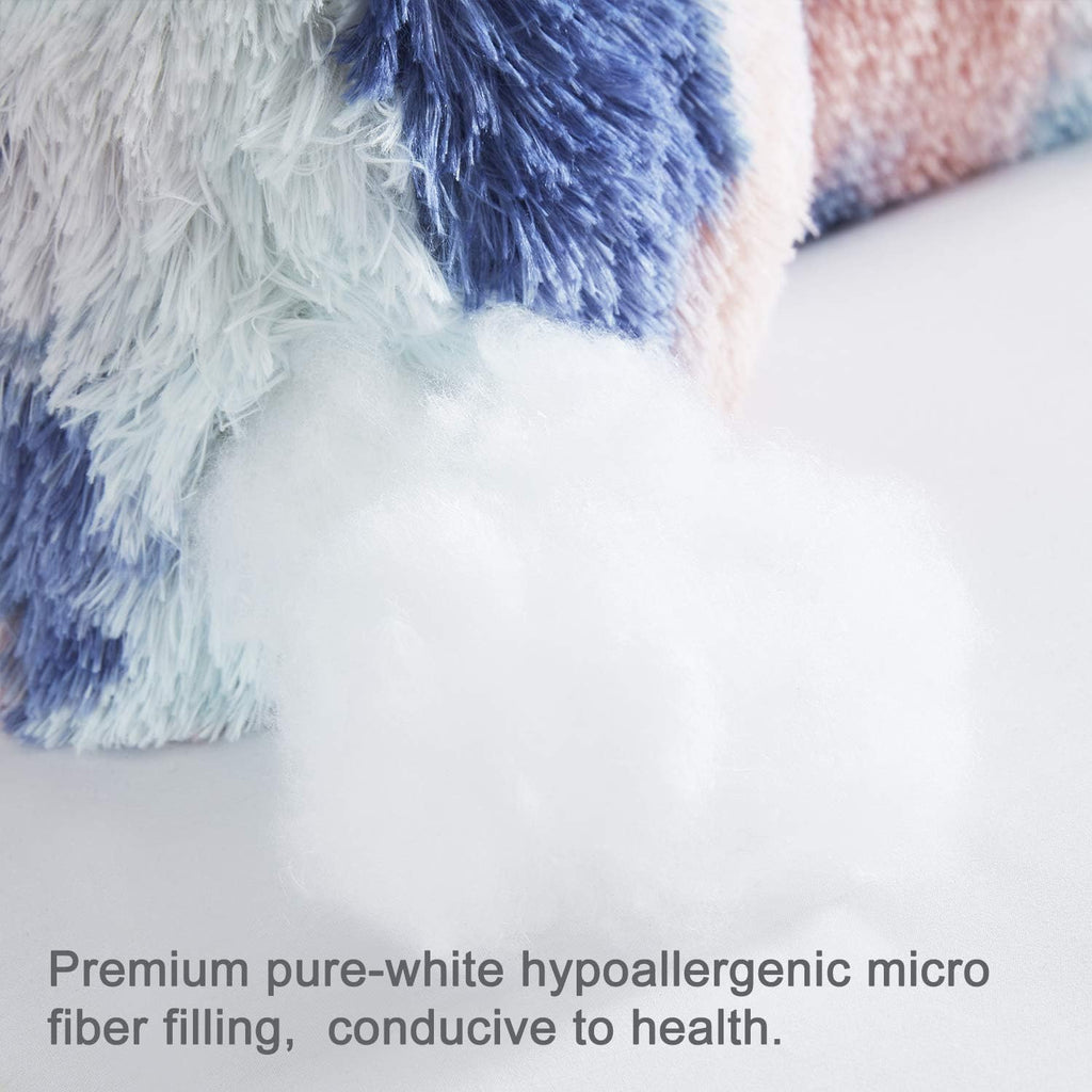 Bedriping Reading Pillow for Bed Adult - Faux Fur Backrest Pillow with Arms, Ergonomic Back Pillows for Sitting in Bed, Extra Fluffy TV Pil…