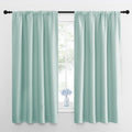 NICETOWN 2 Panels Blackout Curtains, Rod Pocket Thermal Insulated Curtains for Bedroom, Room Darkning Shading Blinds Modern Home…