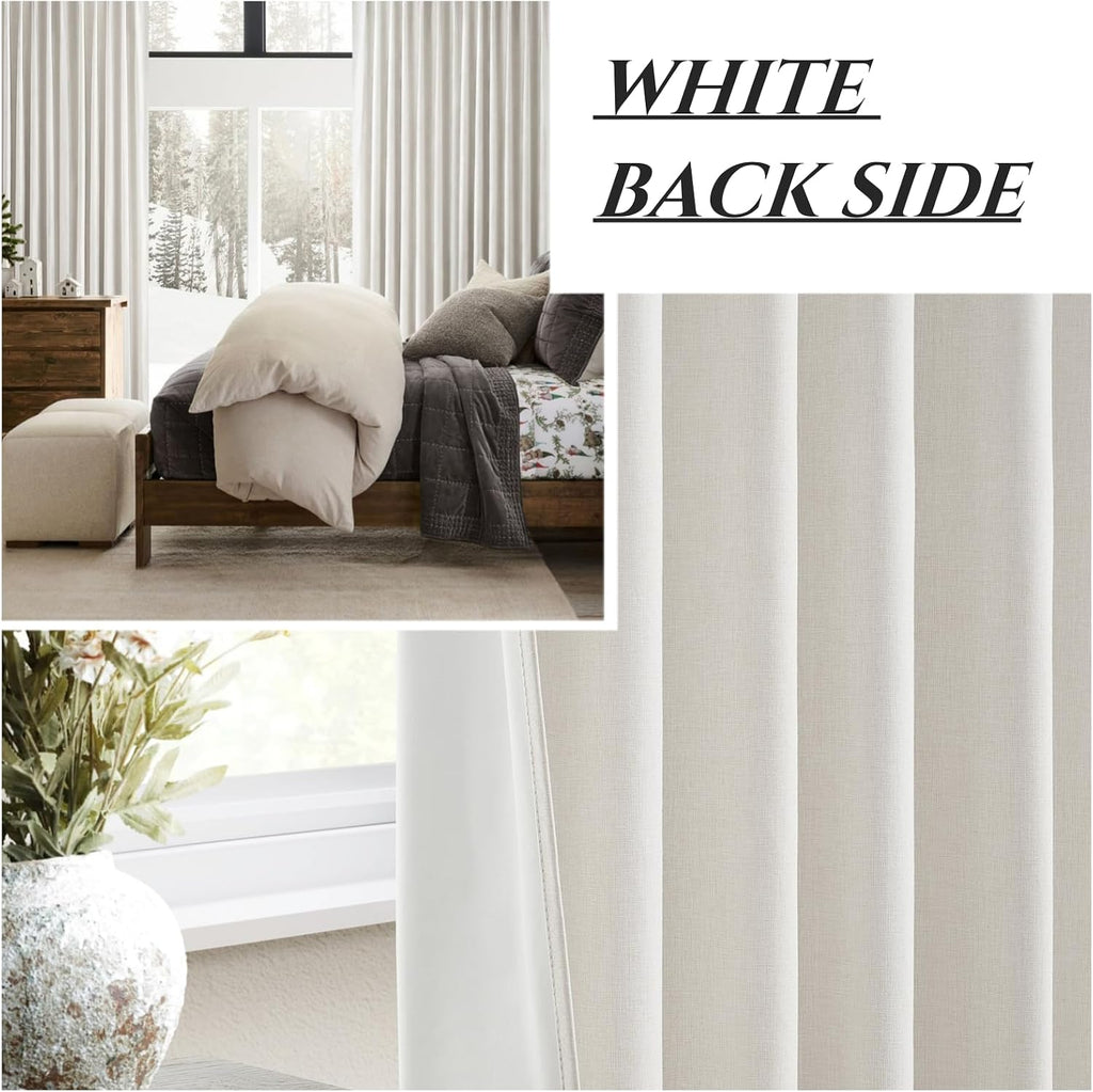 Qjmydeco Custom Made Curtains 86 Inches Long for Bedroom 2 Panels Set, Blackout Drapes for 84-88 Inch Tall Window Curtains Living Room Mode…