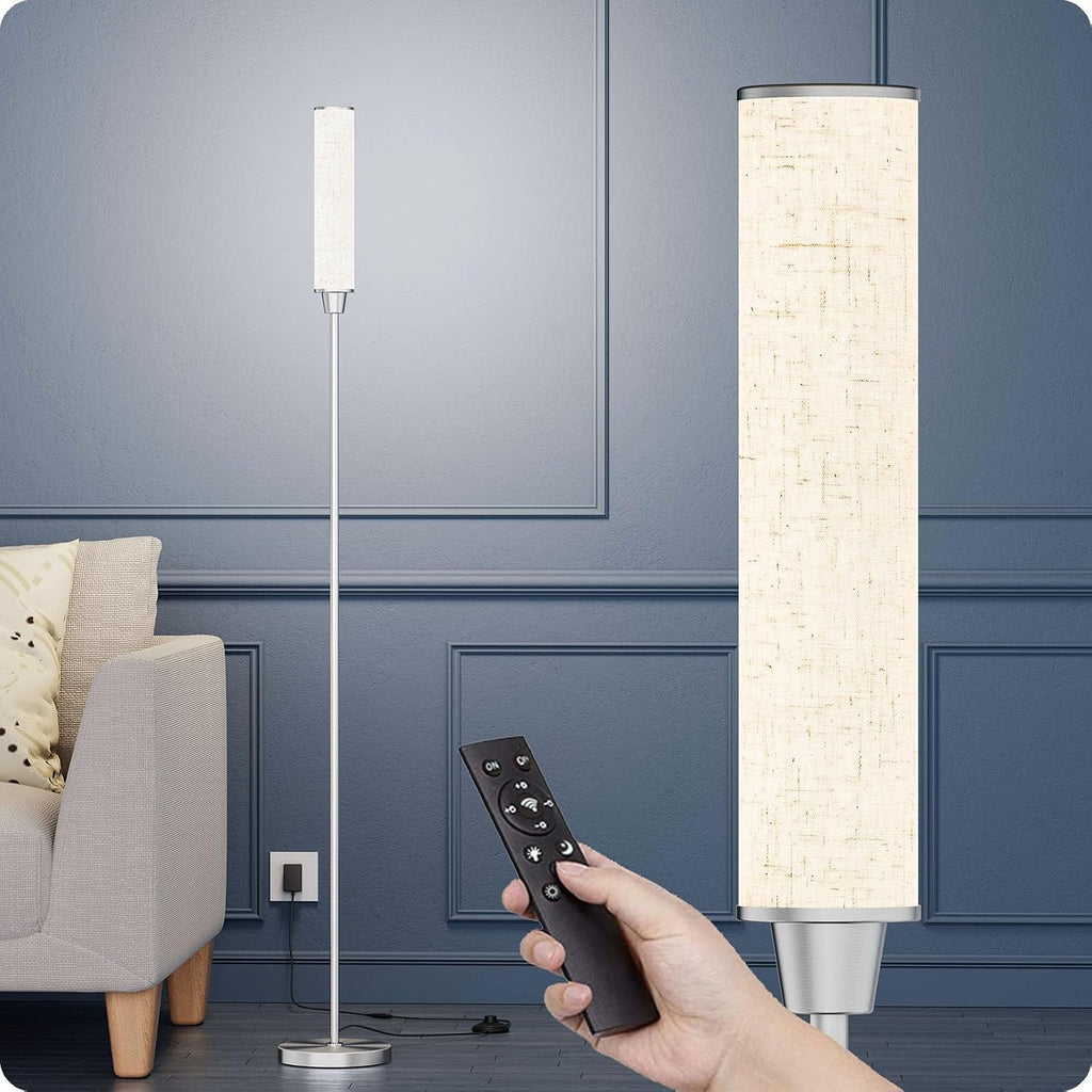 Nukanu Floor Lamp with Remote Control, Floor Lamps for Living Room/Bedroom/Office, Stepless Adjustable 3000K-6000K Colors and 10-100%…