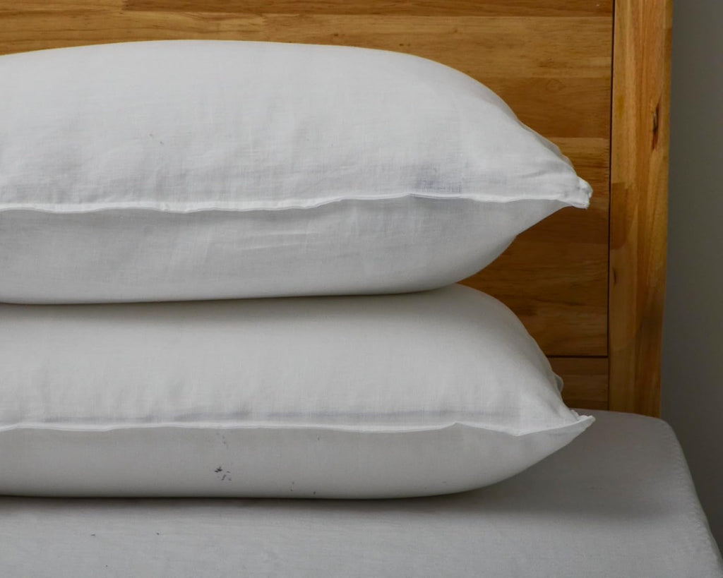 Chuffed Linen Pillowcases 2 Pack 100% Linen Standard Pillow Cases, Breathable and Cooling Washed Pillowshams with Zipper Closure, 20x26 Inc…