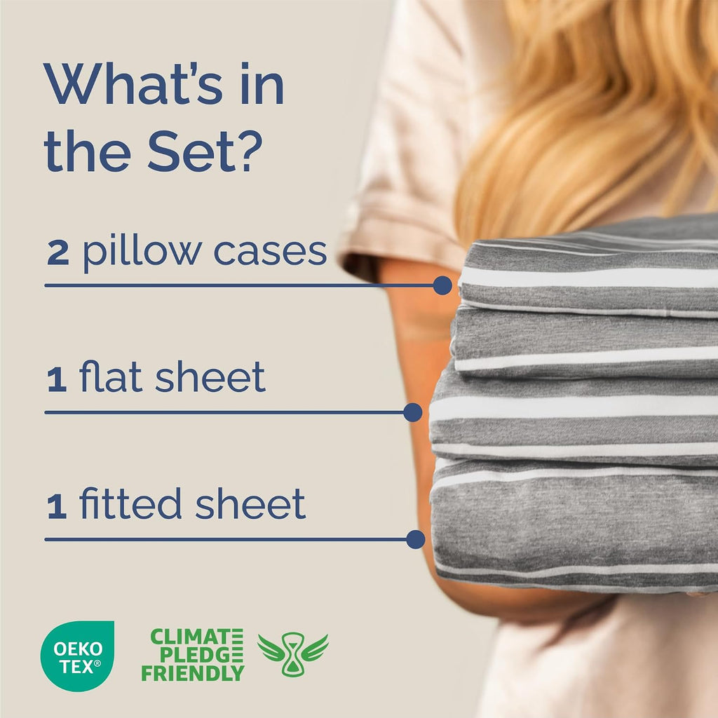 Queen Size 4 Piece Sheet Set - Comfy Breathable & Cooling Sheets - Hotel Luxury Bed Sheets for Women & Men - Deep Pockets, Easy-Fit, Soft…