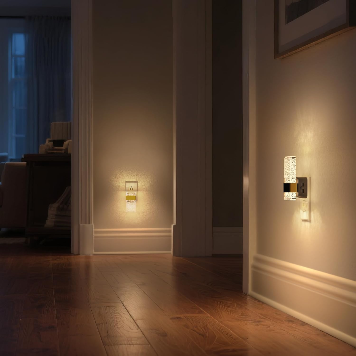 DORESshop LED Night Lights Plug Into Wall, 0-100LM Dimmable Nightlight, Bubble Decorative Night Light with Dusk-to-Dawn Sensor, Wall…