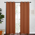 NICETOWN Halloween Blackout Draperies Curtains for Girls Room, Nursery Essential Thermal Insulated Grommet Top Blackout Panels (Burnt…
