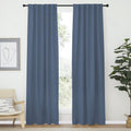 Nicetown Living Room Darkening Curtains - (Stone Blue Color) W42 x L70, Set of 2, Home Decor Room Darkening Thermal Insulated Drapery Panel…