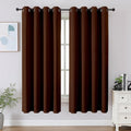 Cucraf Brown Blackout Curtains 54 inch Length 2 Panels Set, Room Darkening Drapes for Living Room Bedroom, Thermal Insulated Light Blocking…