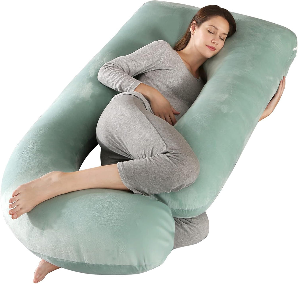 BATTOP Pregnancy Pillows for Sleeping, Full Body Maternity Pillow, Support for Back, HIPS, Legs, Belly for Pregnant Women, Pregnancy Pillow…