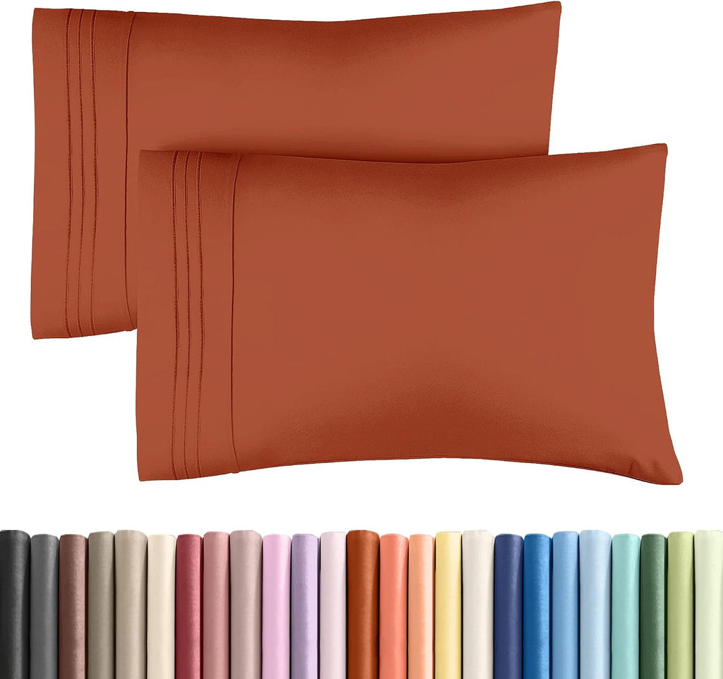 King Pillow Cases Set of 2 - Ultra Soft Hotel Quality Pillowcase Covers - Comfy, Cozy & Wrinkle Free - Shrinkage, Stain & Fade Resistant…