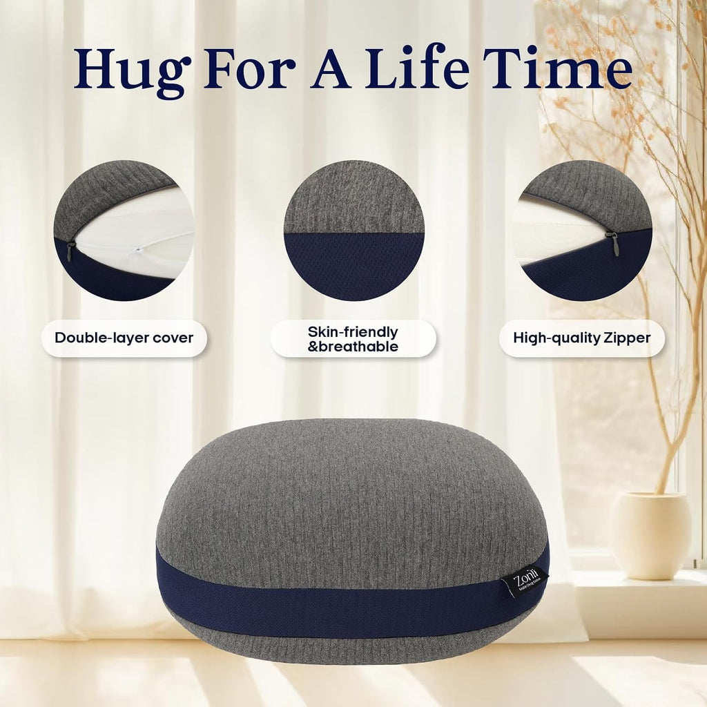 ZonLi Weighted Pillow for Adults 6.5lbs, Washable Hug Pillow Get Better Sleep, Detachable Sensory Body Weighted Pillows, Memory Foam Bed…
