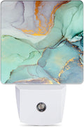Green Marble Dusk to Dawn Night Light, Auto Sensor Lamp Home Indoor Stairway Kitchen Corridor, Night Lights Plug into Wall Decor, Boys…