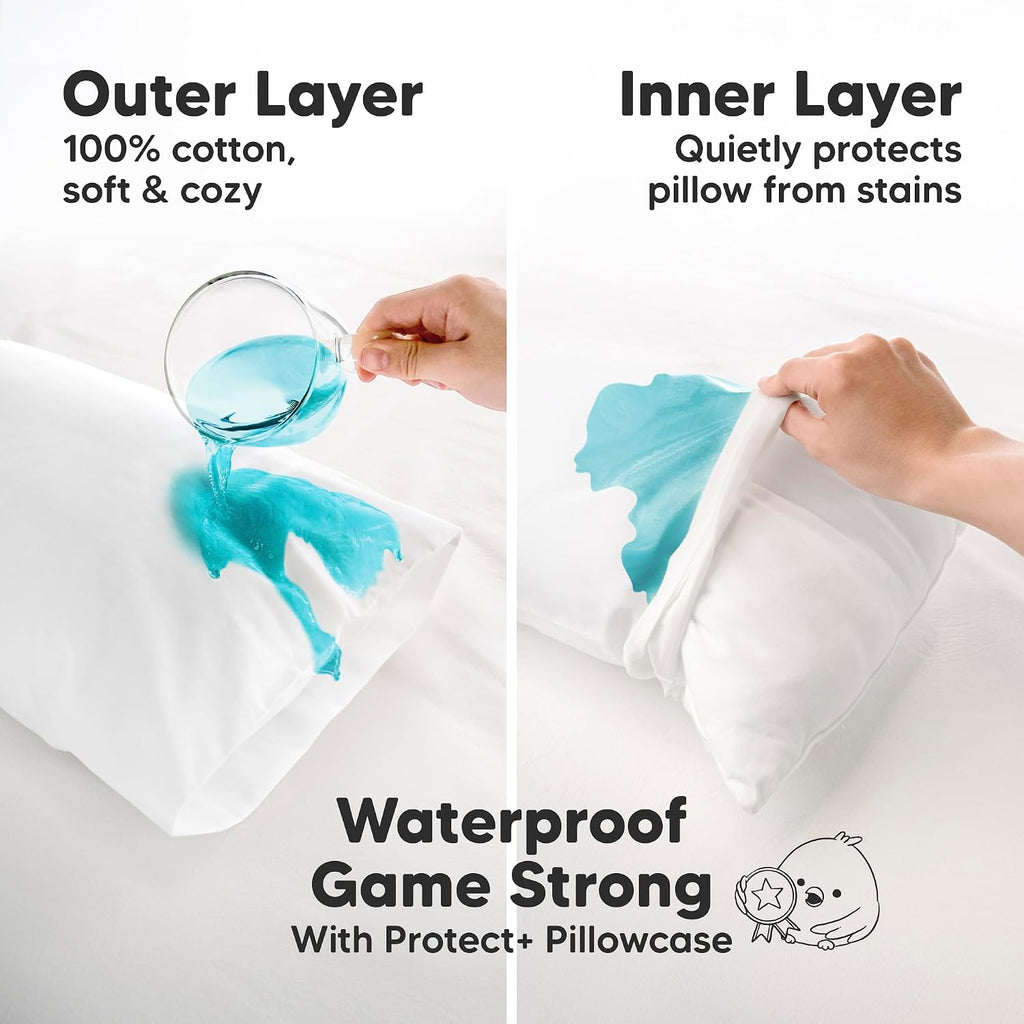 KeaBabies 14x20 Toddler Pillowcase, 1-Pack Waterproof - Soft Waterproof Toddler Pillow Protector Cover for Kids, Boys, Girls, Durable…