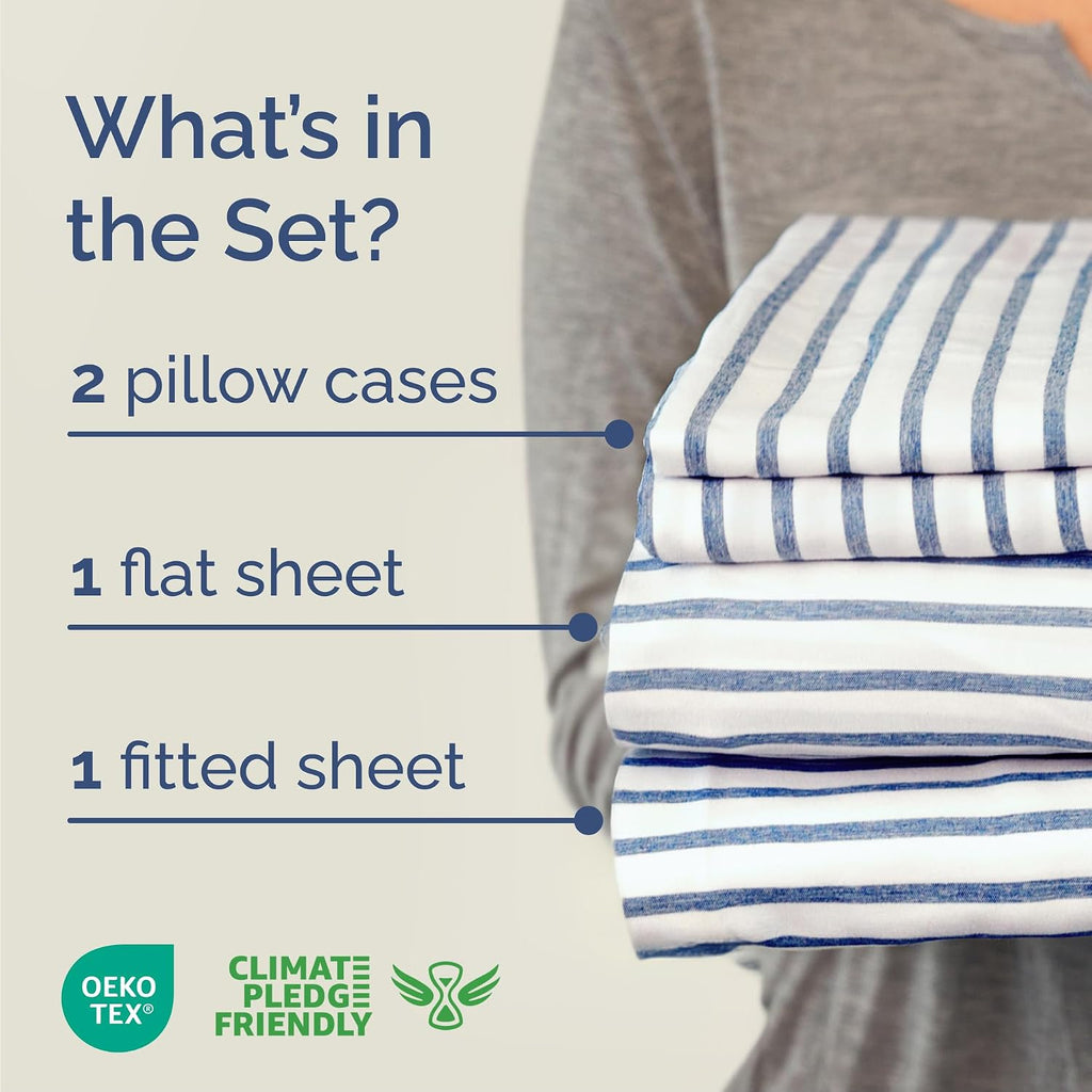 Cal King Size 4 Piece Sheet Set - Comfy Breathable & Cooling Sheets - Hotel Luxury Bed Sheets for Women & Men - Deep Pockets, Easy-Fit…