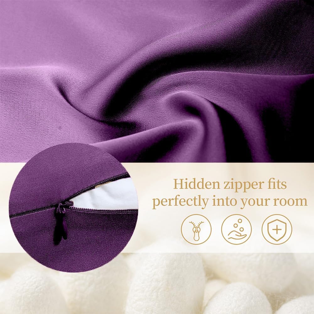Mulberry Silk Pillowcase for Hair and Skin Standard Size 20"X 26" with Hidden Zipper, Softer Than Silk Pillow Cases Smooth Cooling Pillow…