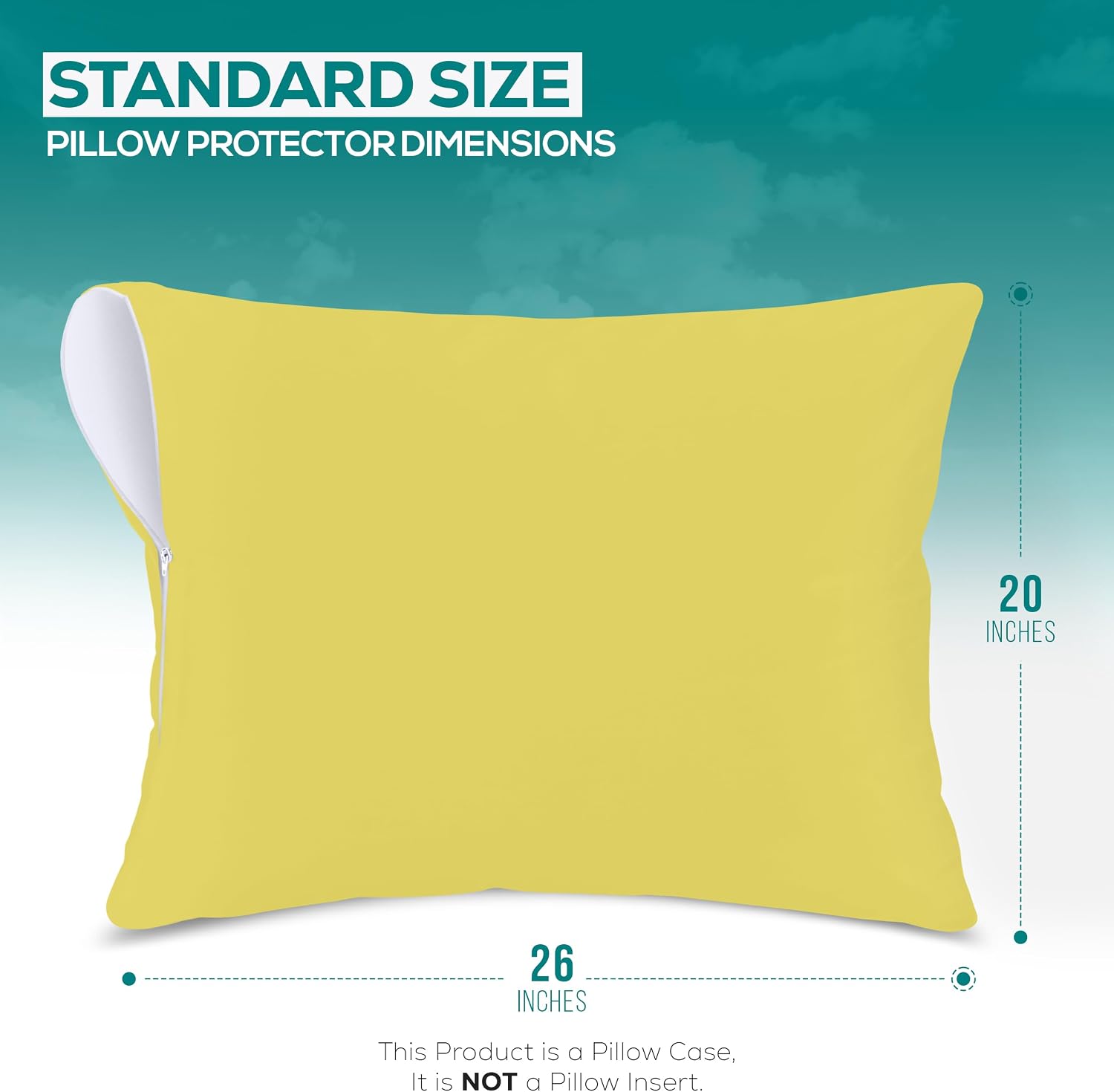 Utopiabedding Utopia Bedding 100% Waterproof Pillow Protectors with Zipper Standard Size (Set of 2), Bed Bug and Dust Mite Proof Zippered P…