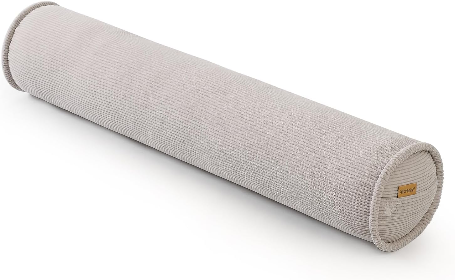 Long Bolster Pillow for Bed – Soft Corduroy Body Pillow for Adults, Ergonomic Full-Length Support for Better Sleep,47 x 7.87 Inches, Beige…