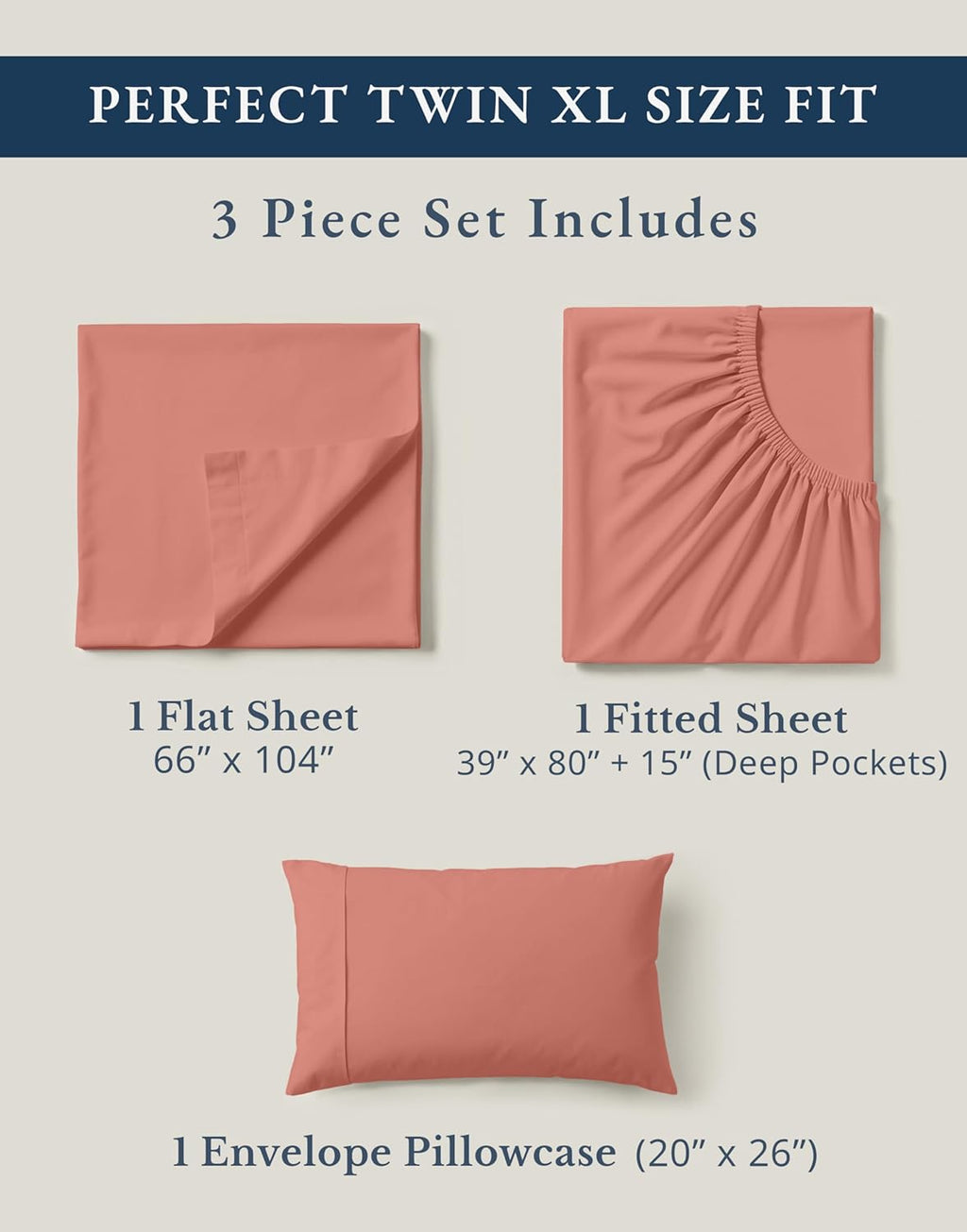 LaneLinen LANE LINEN 100% Organic Cotton Twin Sheet Set, Soft & Comfy Bedding Sheets & Pillowcases, Luxury Hotel Like Percale Sheets, Reinf…