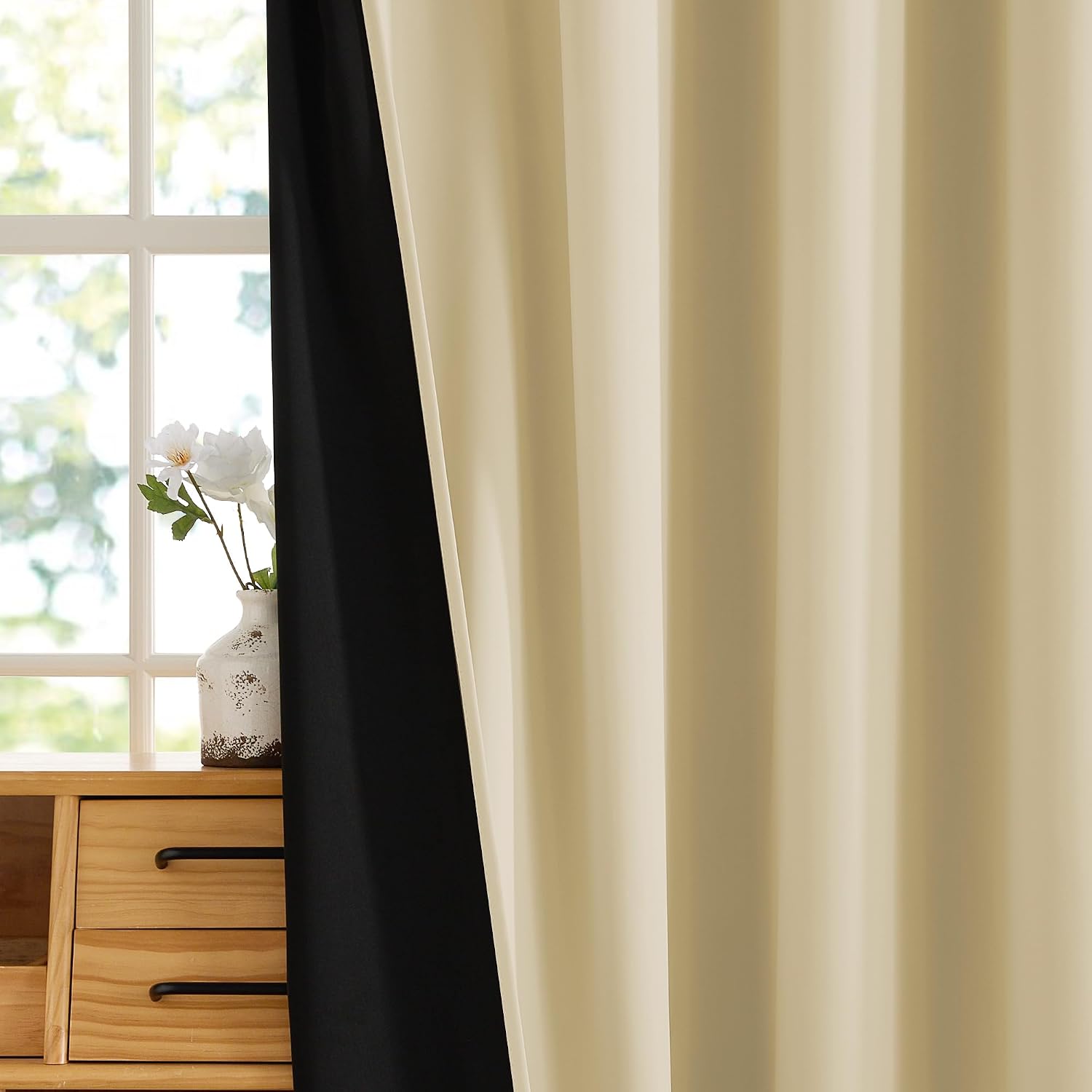Rybhome RYB HOME 100% Blackout Doorway Curtains, Closet Curtain for Open Closet, Privacy Room Divider Drape for Bedroom/Temporary Door, 1 P…