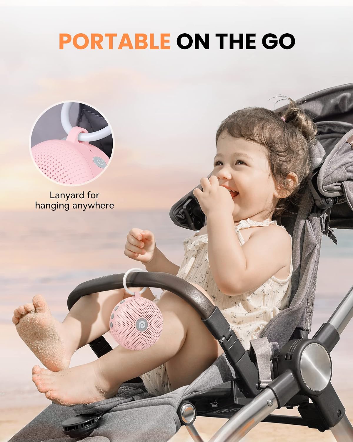 Dreamegg Sound Machine - Portable Sound Machine for Baby Adult, Features Powerful Battery, 21 Soothing Sound, Noise Canceling for Office &…