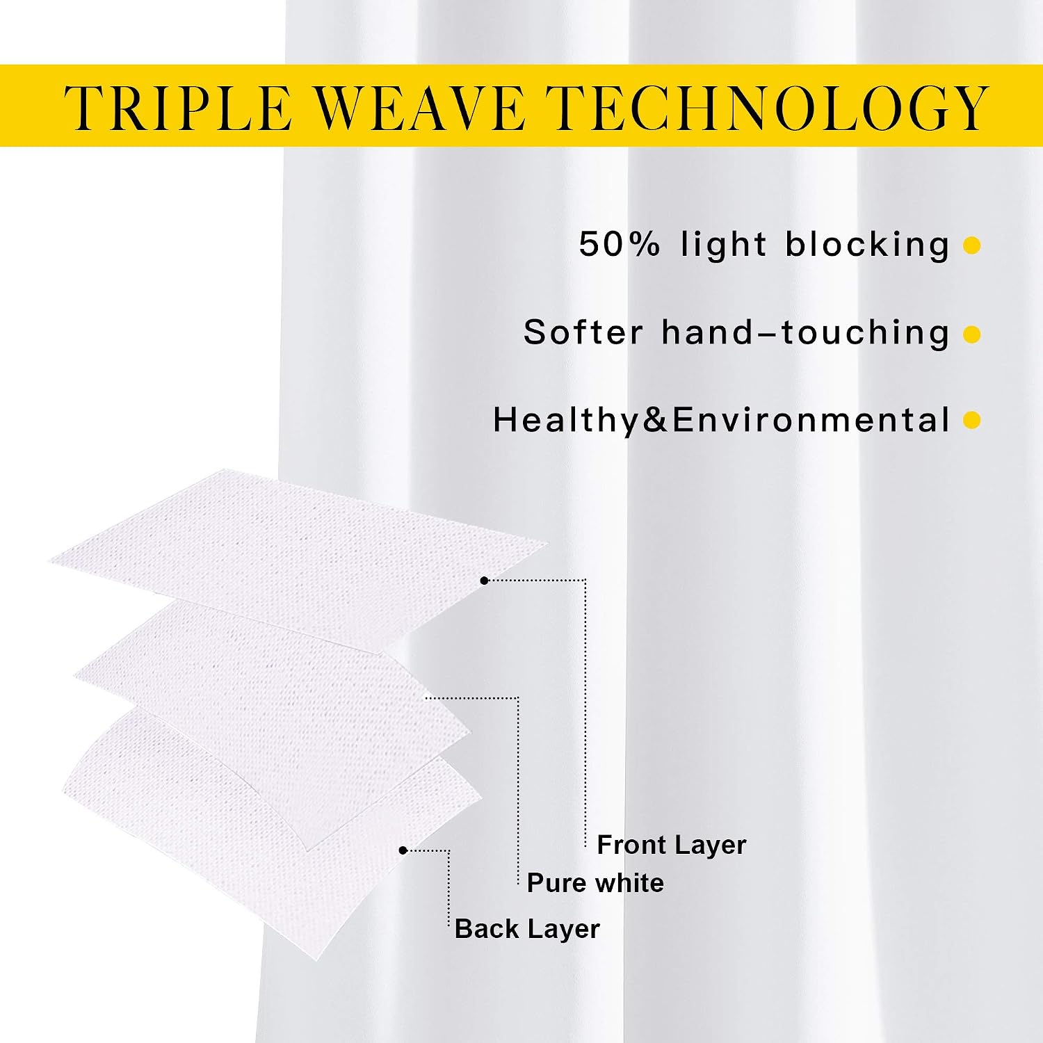 NICETOWN White Room Darkening Draperies and Curtains - Home Fashion Energy Saving Grommet Top Room Darkening Drape Panels for Bedroom…