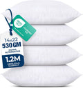 Utopiabedding Utopia Bedding Throw Pillows (Set of 4, White) – 14 x 22 Inches Down Alternative Pillows for Bed, Sofa, and Couch - Fluffy De…
