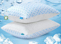 QUTOOL Firm Pillow Shredded Memory Foam, Cooling Pillow for Hot Sleeper, Adjustable Bed Pillow for Side Back Stomach Sleepers, Washable…