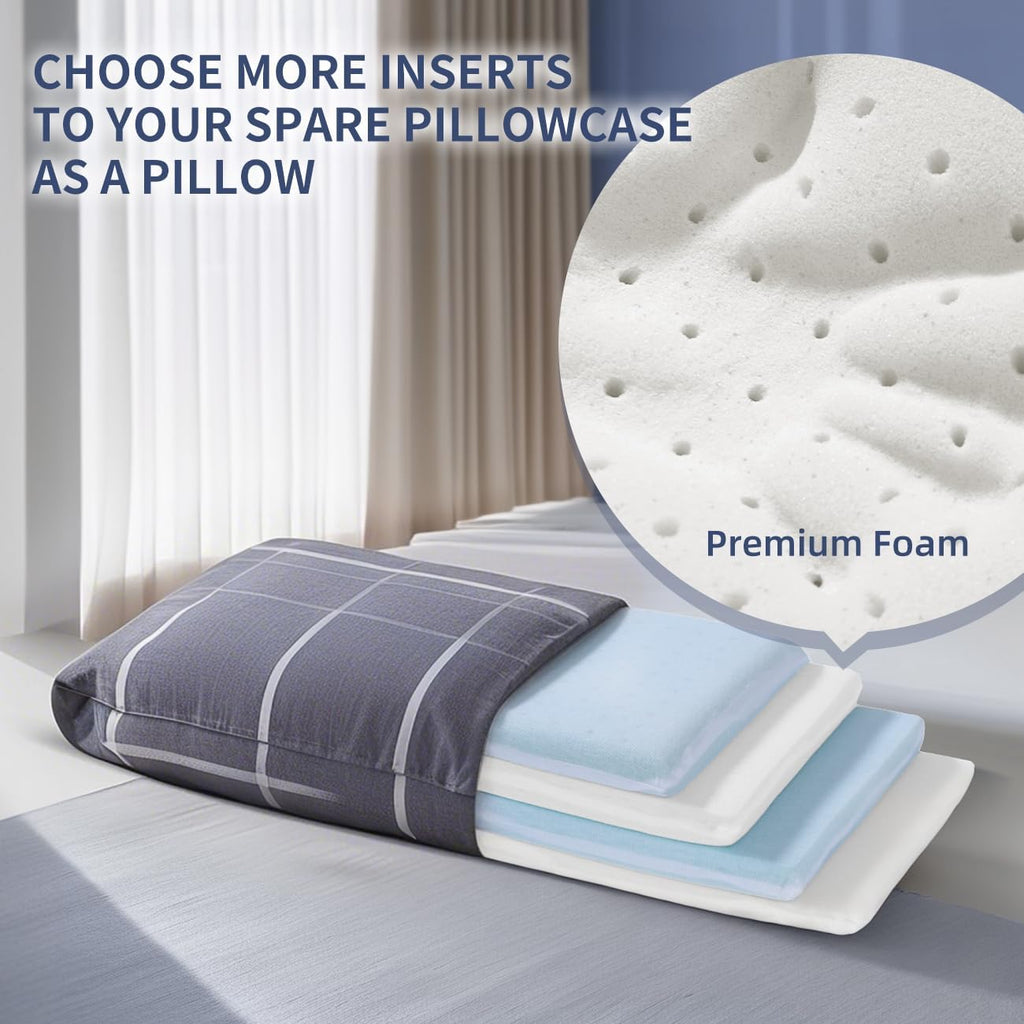 Adjustable Foam Pillow's One Layer - 1 Height 1.2'' Insert for Cervical Pillow to Raise Pillow Height, CertiPUR-US Flat Foam Piece, Ultra…