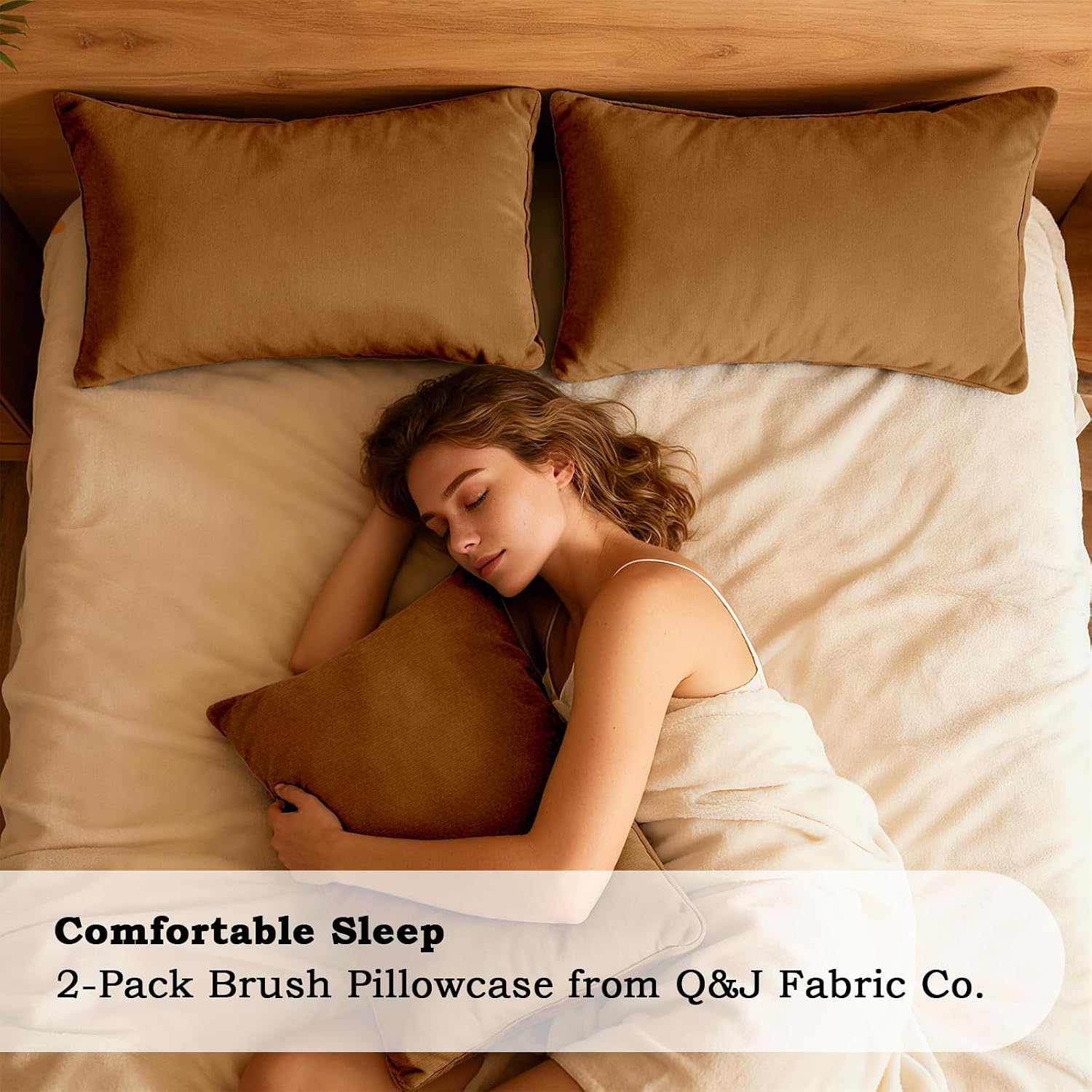 QJFabricCO Q&J Fabric Co. Queen Pillow Cases Set of 2, Brushed Microfiber Pillowcases, Soft, Wrinkle-Free, Fade-Resistant, Pillow Cases Envelope…