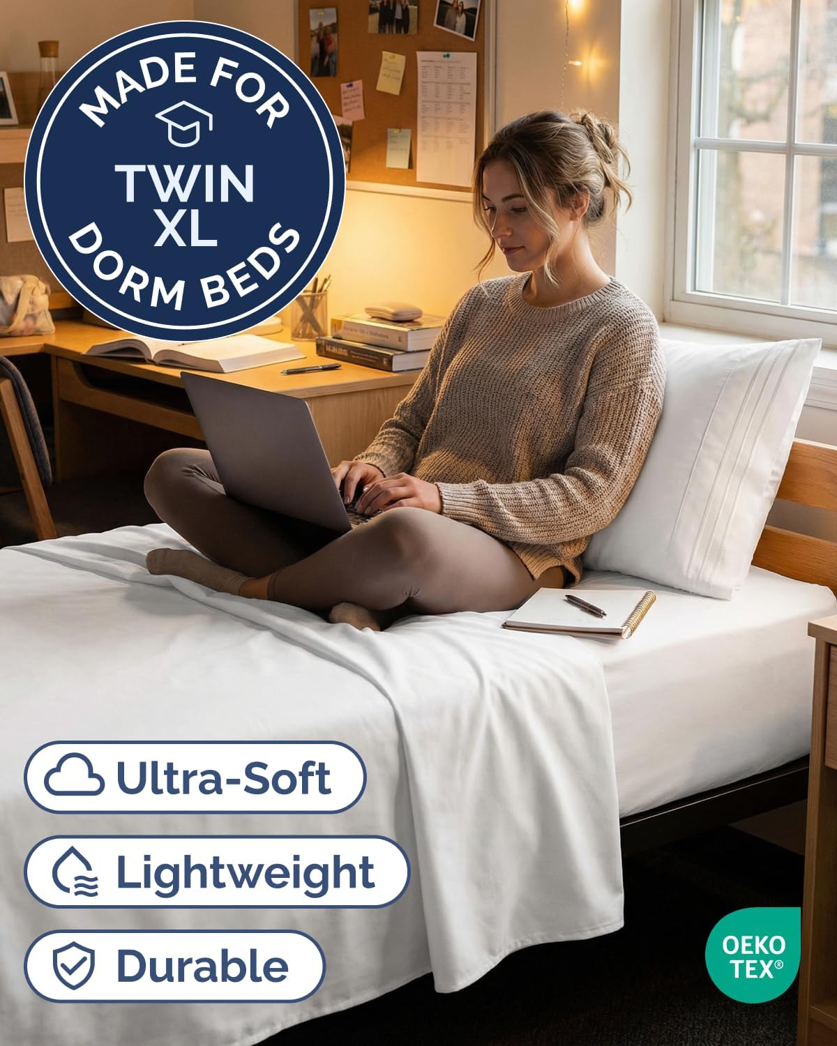 Twin XL Size 3 Piece Sheet Set - Comfy Breathable & Cooling Sheets - Hotel Luxury Bed Sheets for Women & Men - Deep Pockets, Easy-Fit…