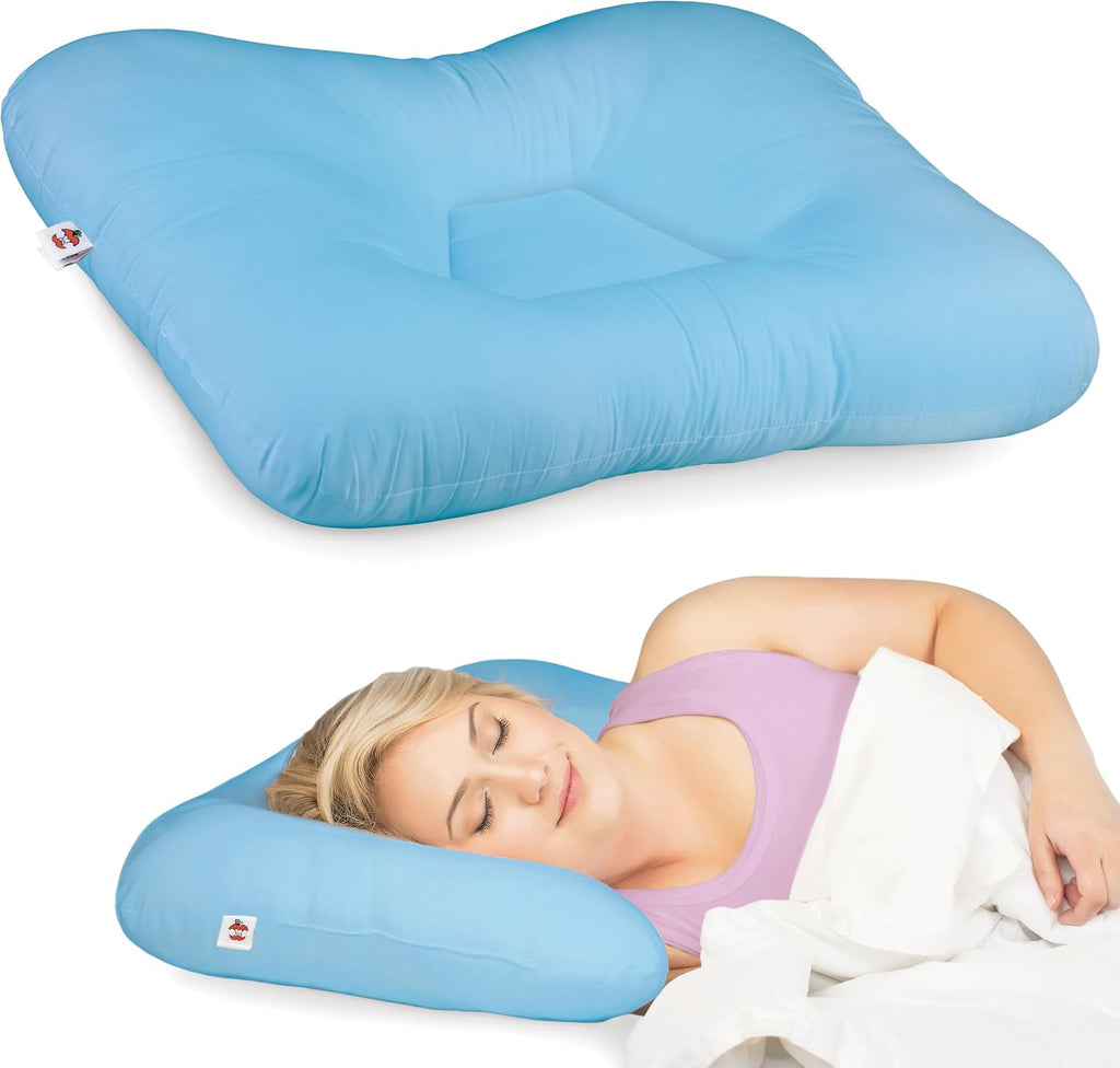 CoreProducts Core Products Tri-Core Cervical Support Pillow –Gentle (Medium Firmness) Orthopedic Neck Pillow for, Back and Side Sleepers –…