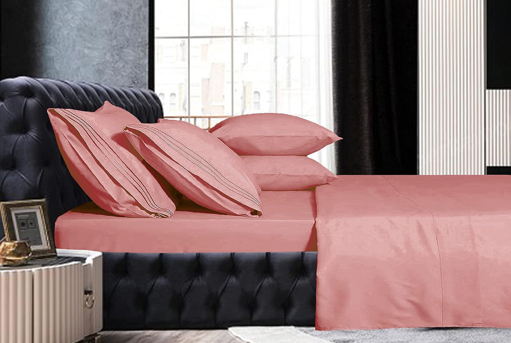 MocassiLuxuryBedding Mocassi Queen Sheet Set - Luxury Hotel 1800 Premier Bedding Sheets & Pillowcases - Ultra Soft Breathable & Cooling Bed…