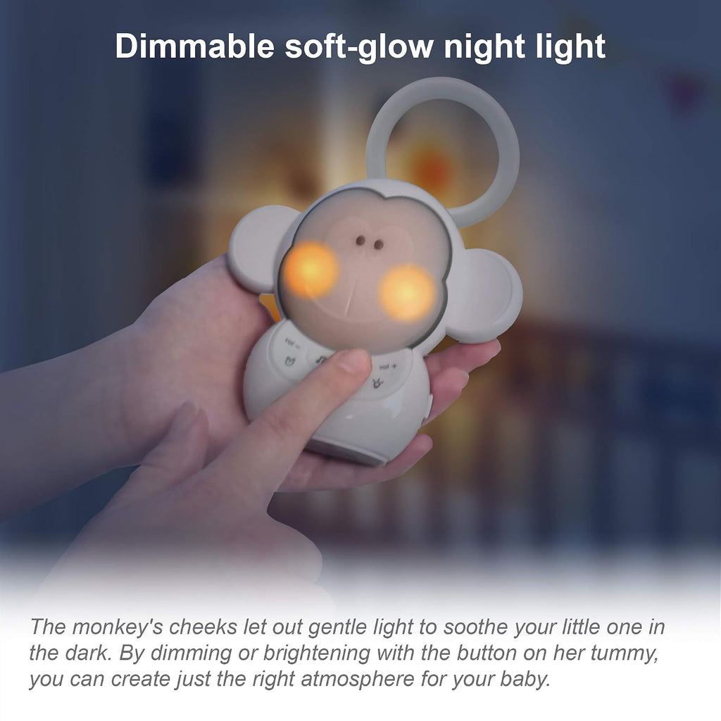 VTech Communications BC8211 Myla The Monkey Baby Sleep Soother with a White Noise Sound Machine Featuring 5 Soft Ambient Sounds, 5…