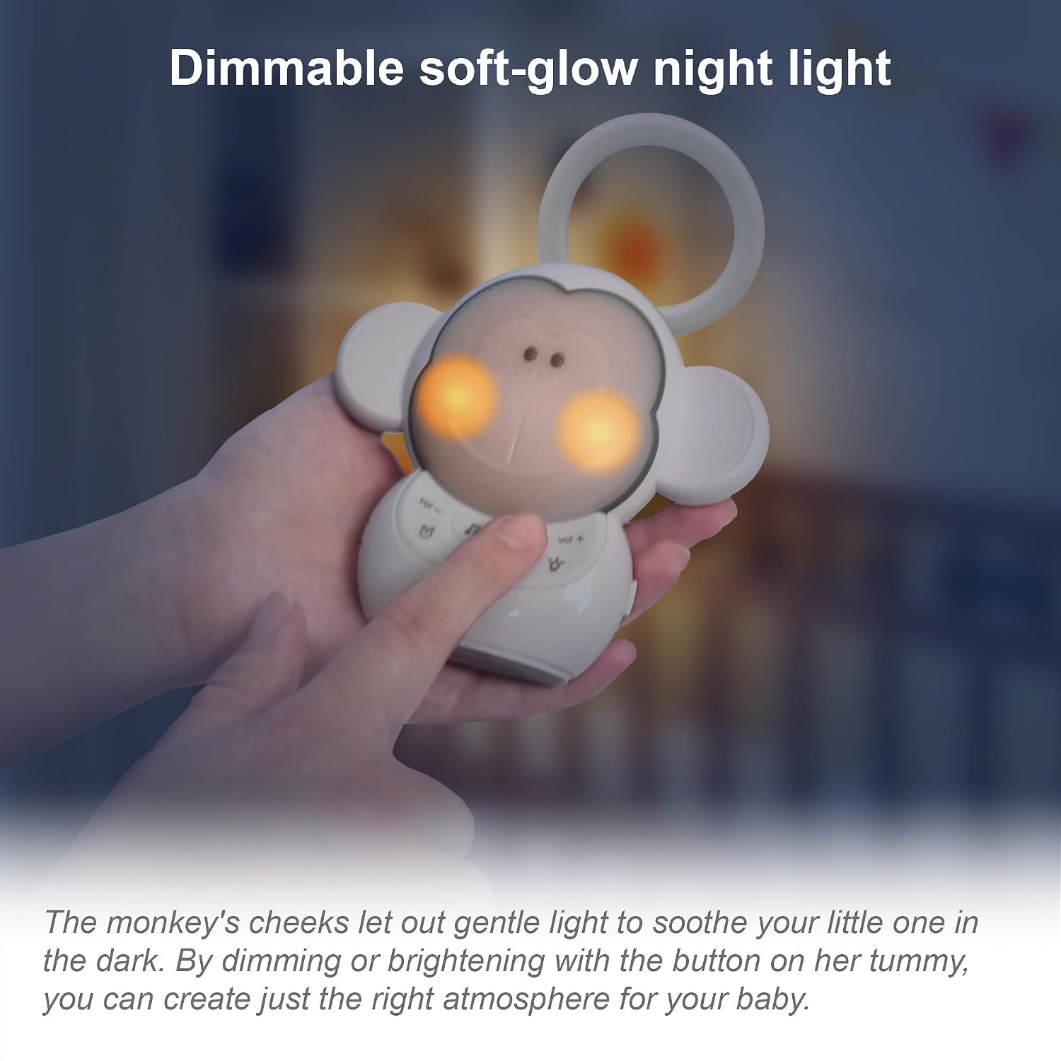 VTech Communications BC8211 Myla The Monkey Baby Sleep Soother with a White Noise Sound Machine Featuring 5 Soft Ambient Sounds, 5…