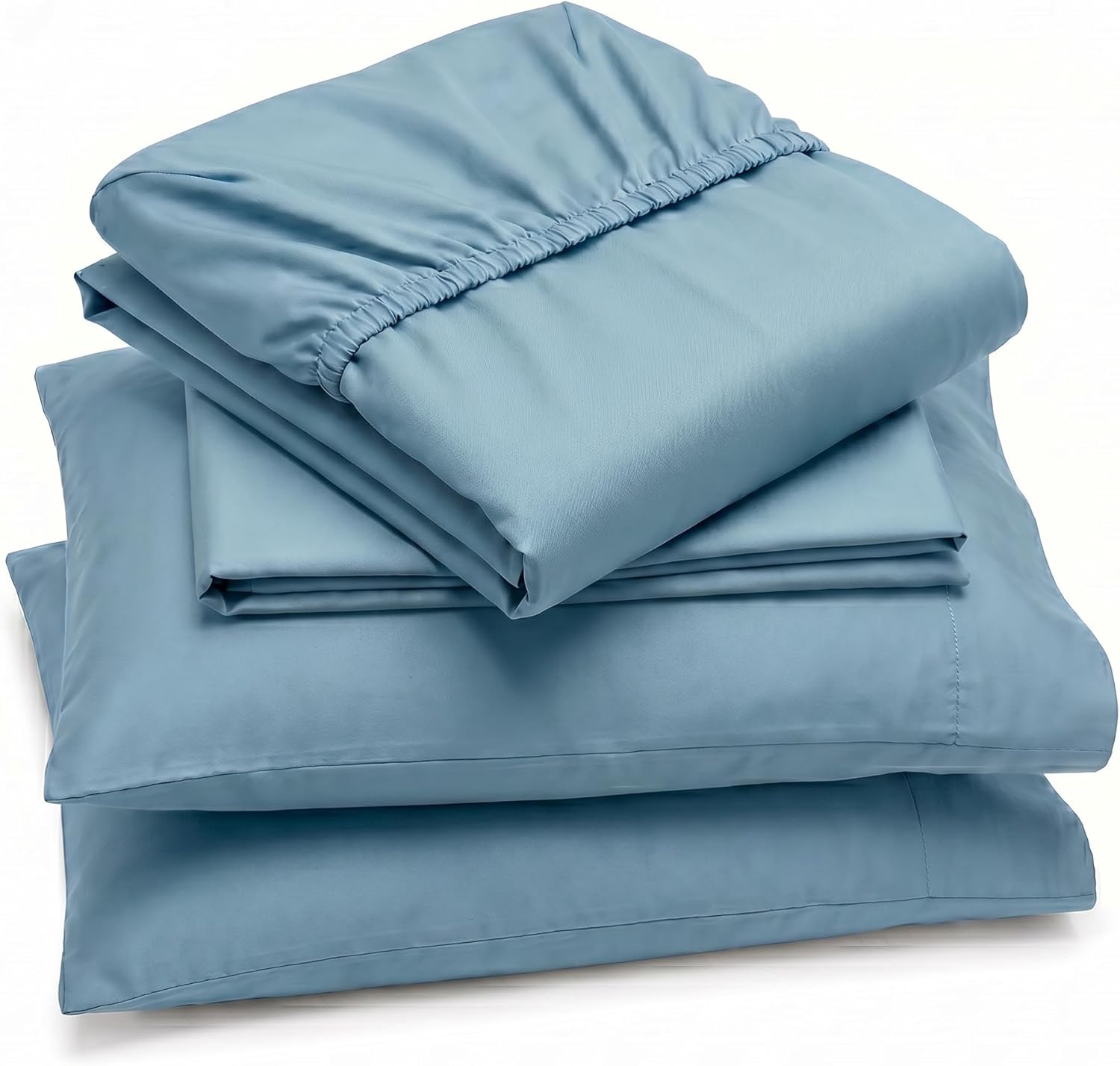 Perupima Peru Pima 415 Thread Count Percal Queen Sheet Set - 100% Peruvian Pima Cotton, 4 Piece (Flat, Fitted, 2 Pillowcases) - Cooling, Cr…