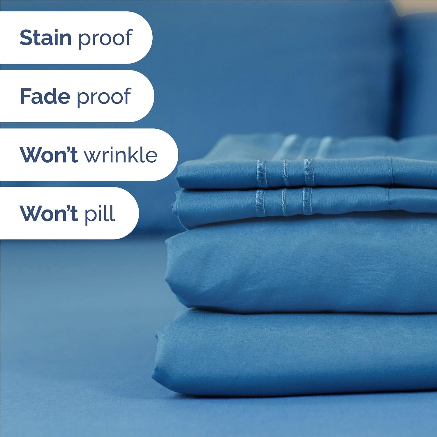 Split King Size 5 Piece Sheet Set - Comfy Breathable & Cooling Sheets - Hotel Luxury Bed Sheets for Women & Men - Deep Pockets, Easy-Fit…